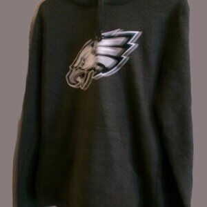 Philadelphia Eagles Men's NFL Team Apparel Dark Gray Hooded Sweatshirt-Small NEW